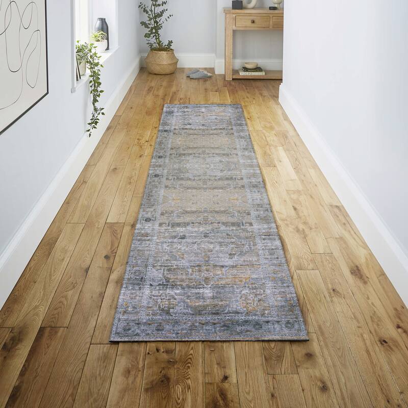 JONATHAN Y Dalyan Ornate Medallion Machine Washable Area Rug