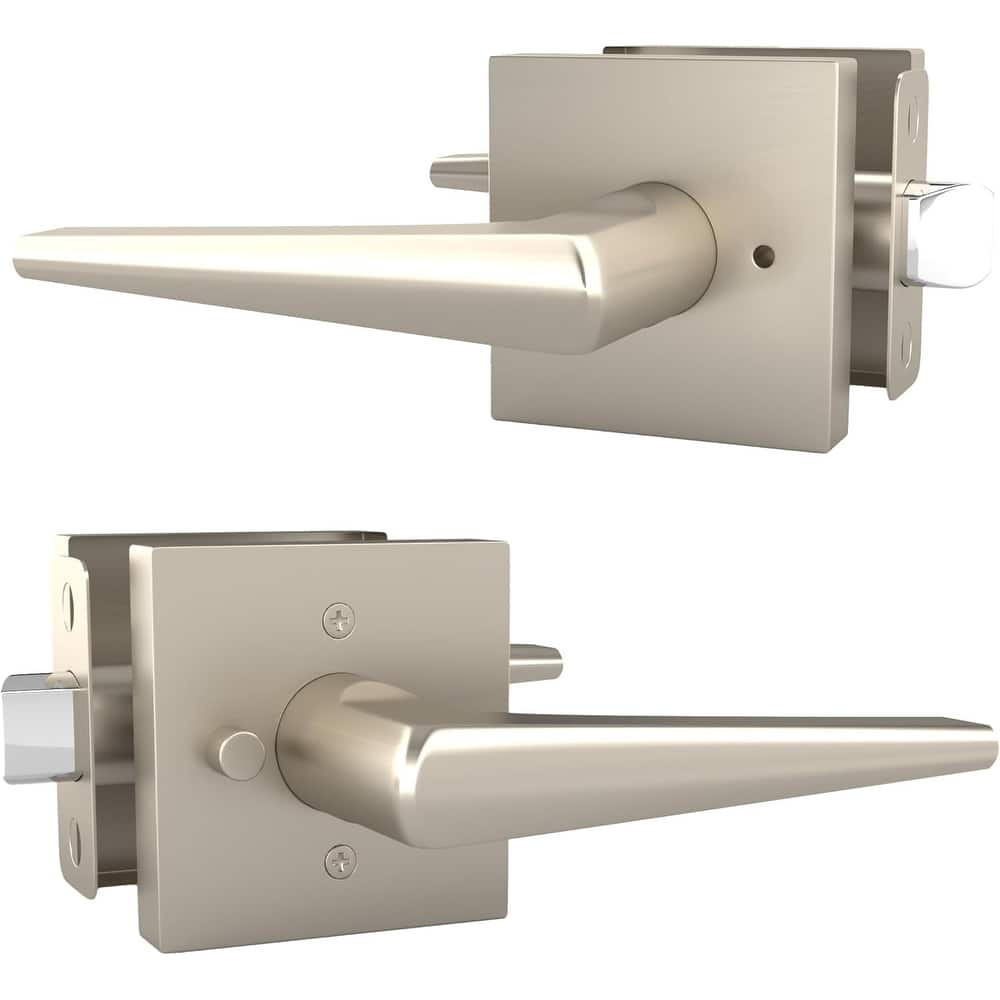 Mega Handles SCHEIN Privacy Door Lever – Keyless Door Lock Set for Hallway, Closet & Bathroom – Fits All Doors – Stainless Steel