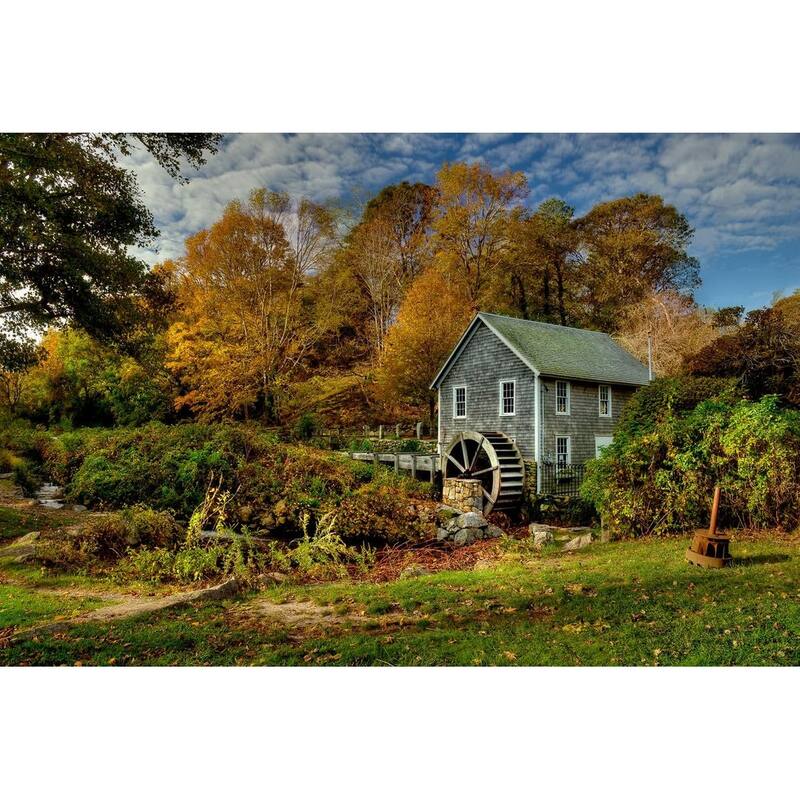 Cape Cod Grist Mill Spring Morning by Wayne Collamore Art Poster - Print On Demand - 24 x 36 Inch