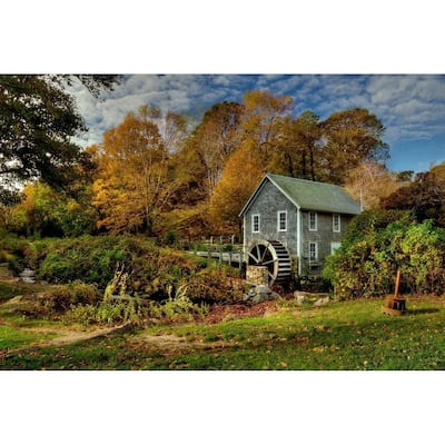 Cape Cod Grist Mill Spring Morning by Wayne Collamore Art Poster - Print On Demand - 24 x 36 Inch