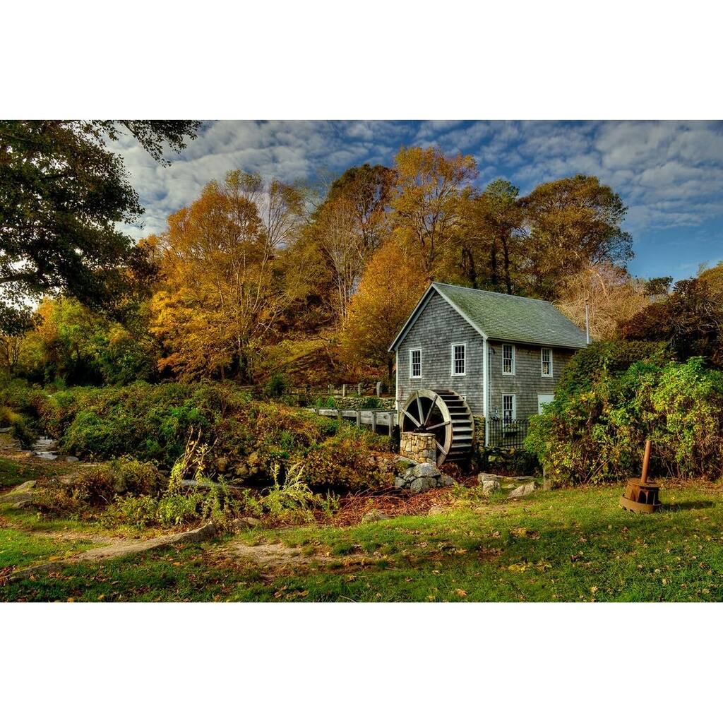 Cape Cod Grist Mill Spring Morning by Wayne Collamore Art Poster - Print On Demand