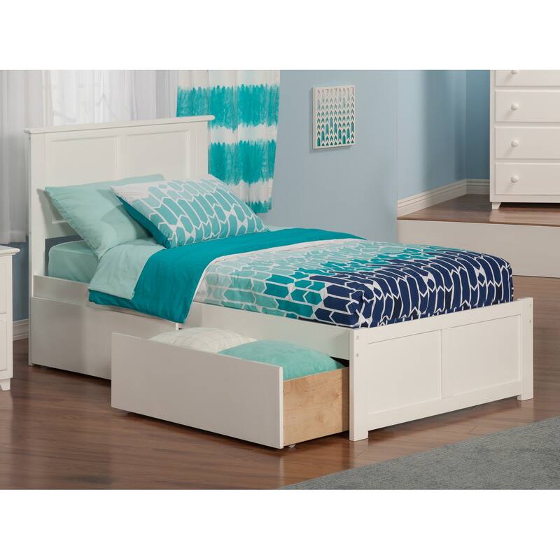 Platform Bed with Drawers - Modern Storage Bed Frame & Turbo Charger