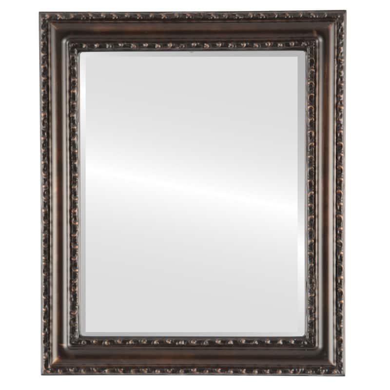 Dorset Framed Rubbed Bronze Rectangle Mirror - Antique Bronze