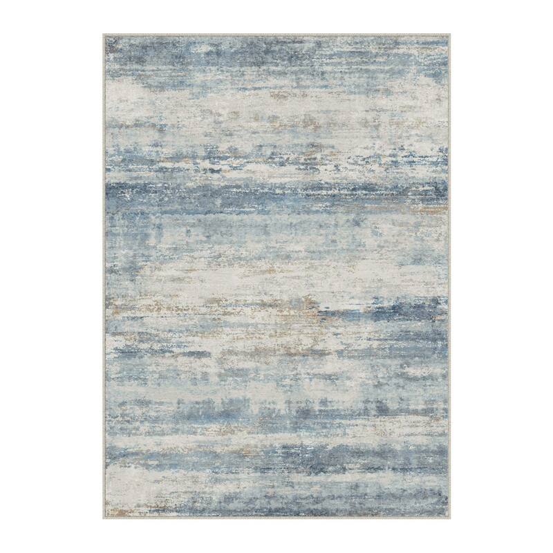 HomeRoots Abstract Traditional Rectangle Area Rug