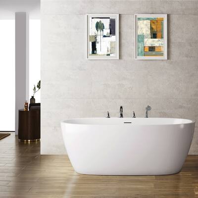 Everly 59" x 31.5" Soaking Bathtub