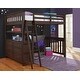 preview thumbnail 2 of 4, Hillsdale Kids and Teen Highlands Espresso Wood Full Loft Bed