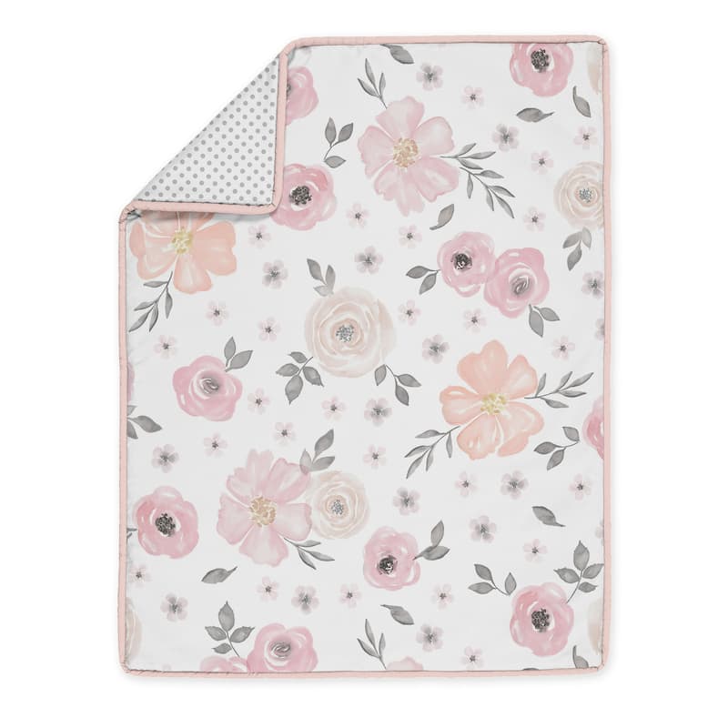 Boho Floral Girl Sweet Jojo Designs 6pc Crib Bedding + BreathableBaby Breathable Mesh Liner Bohemian Farmhouse