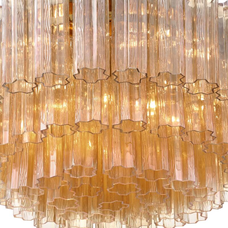 Crystorama Lighting Group ADD-331-AM Addis 16 Light 32" Wide Flush