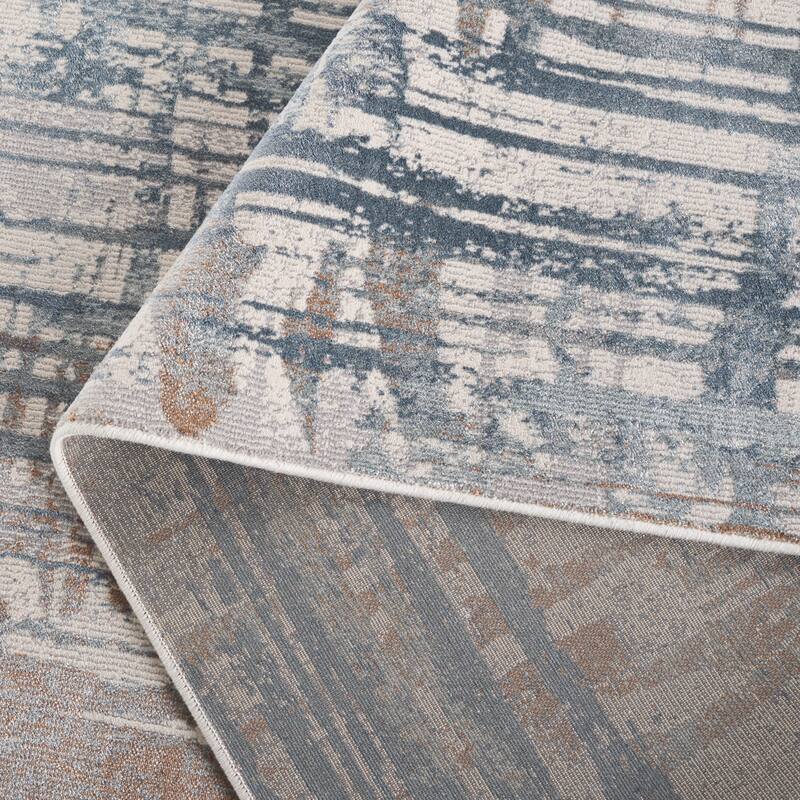 SAFAVIEH Noble Purvoleta Modern & Contemporary Oriental Polyester Rug - 5'1" x 7'6"