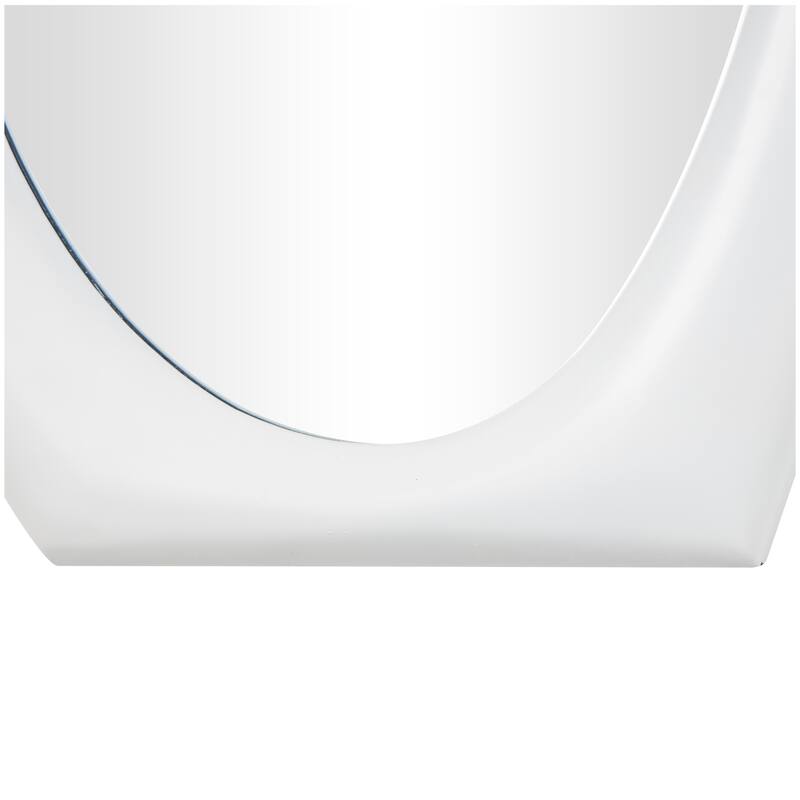 Black or White Wooden Abstract Wavy Wall Mirror
