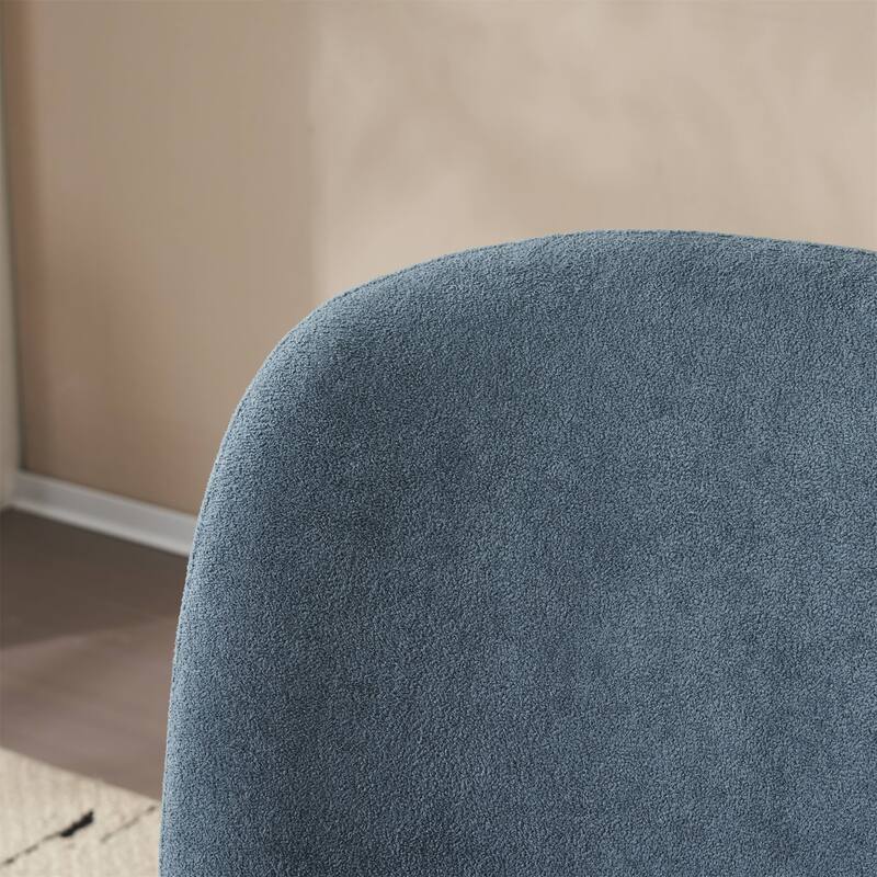 Christopher Knight Home - Eliana Modern Teddy Fabric Accent Chair with Curved Backrest and Legs