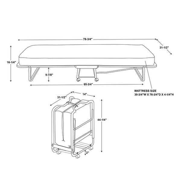 Linon top bed folding