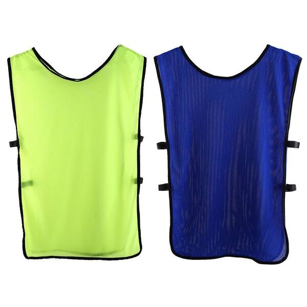 Shop Basketball Group Match Training Vests Soccer Bibs Blue