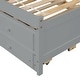 preview thumbnail 23 of 39, Twin Bed with USB, Type-C Ports, LED Lights & Trundle - Bookcase Headboard