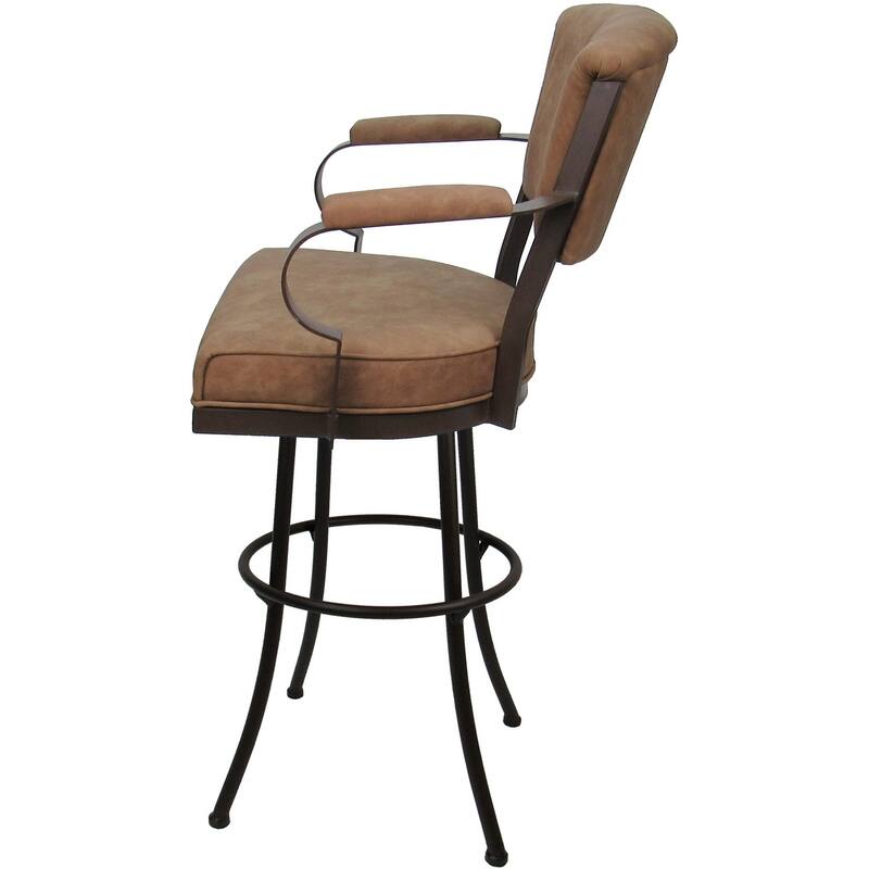 Miami Extra Tall 34" Spectator Metal Bar Stool on Noam Base - 34" Seat Height