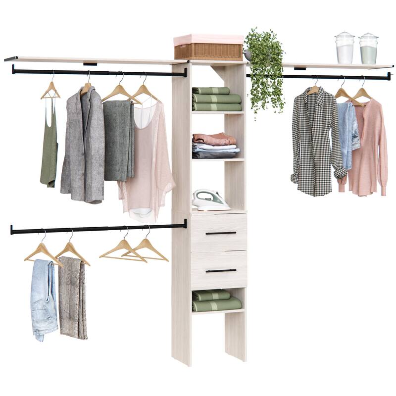 ClosetMaid SuiteSymphony Modern 2-Drawer 16-Inch Tower Closet Organizer