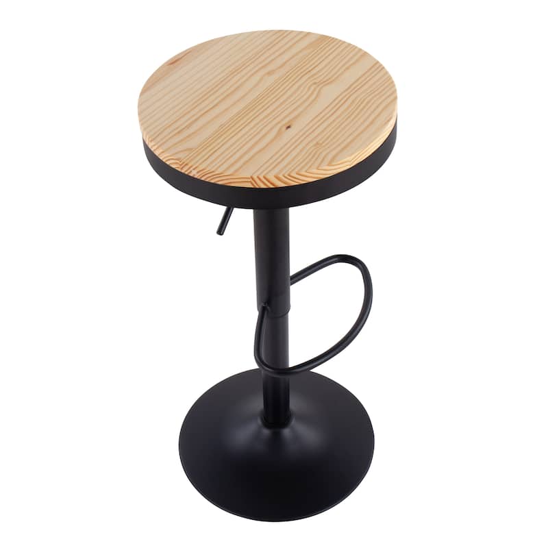 Carbon Loft Goddard Industrial Adjustable Bar Stool (Set of 2)