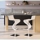 preview thumbnail 1 of 3, Viva Contemporary White Wood Adjustable Barstool