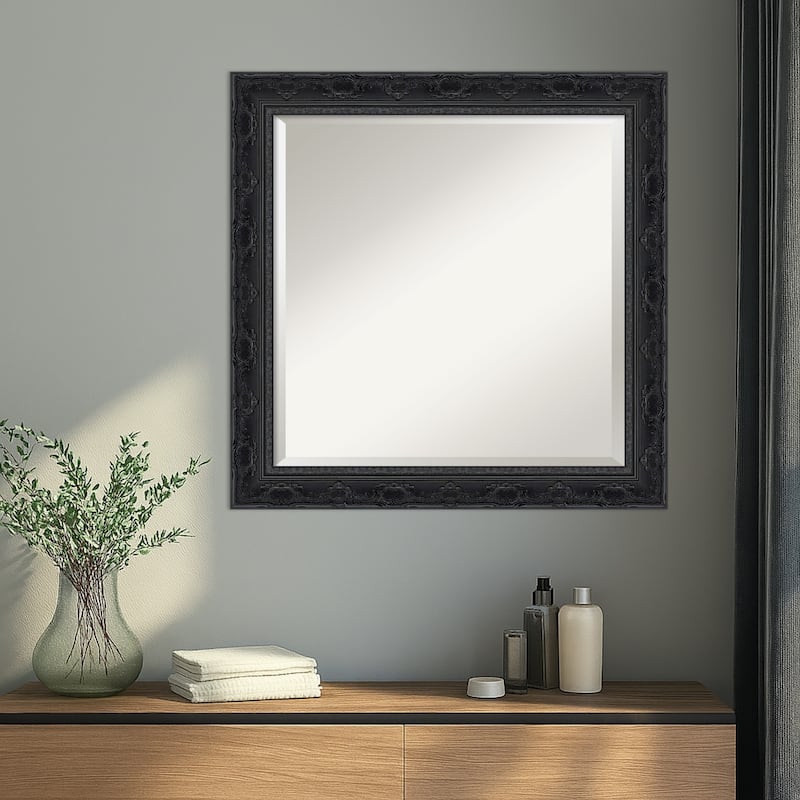 Filigree Beveled Framed Wall Mirror