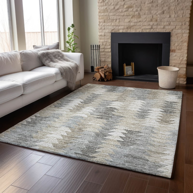 Premium Washable Super Soft Modern Global Mayfield Rug