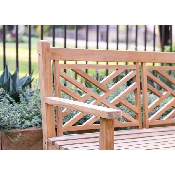 Laurel Outdoor Teak Garden Bench Bed Bath & Beyond 31287910