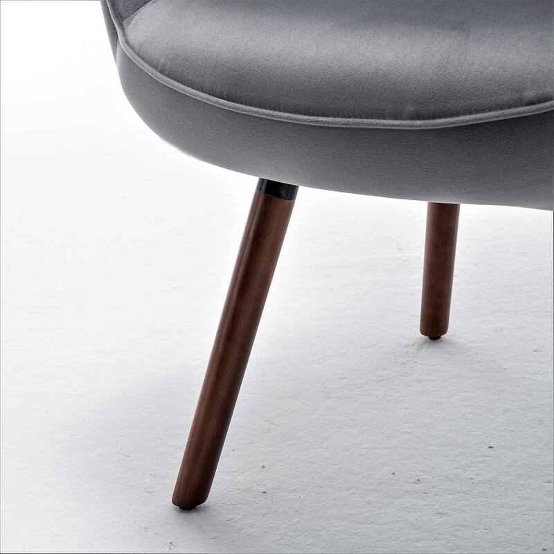 Kreedence 26.38" W Microfiber Accent Chair with Wing Back Design