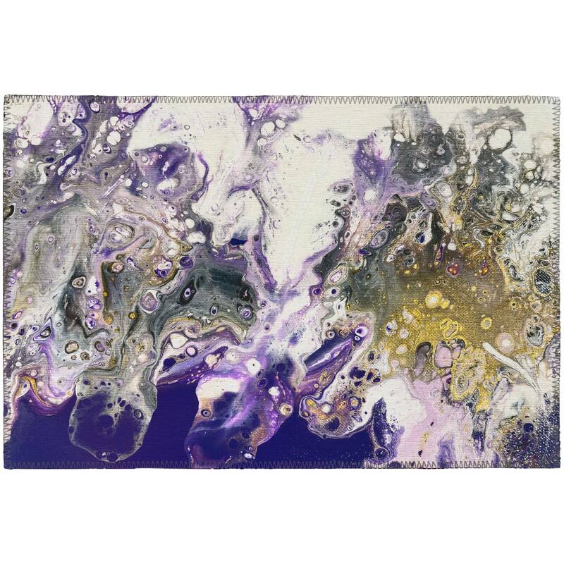 Addison Indoor/ Outdoor Karina Abstract Washable Area Rug