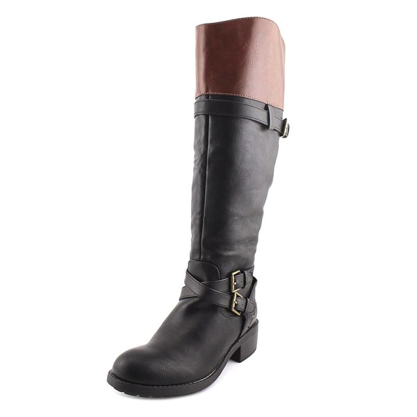 Rampage Britney Women W Round Toe Synthetic Black Knee High Boot