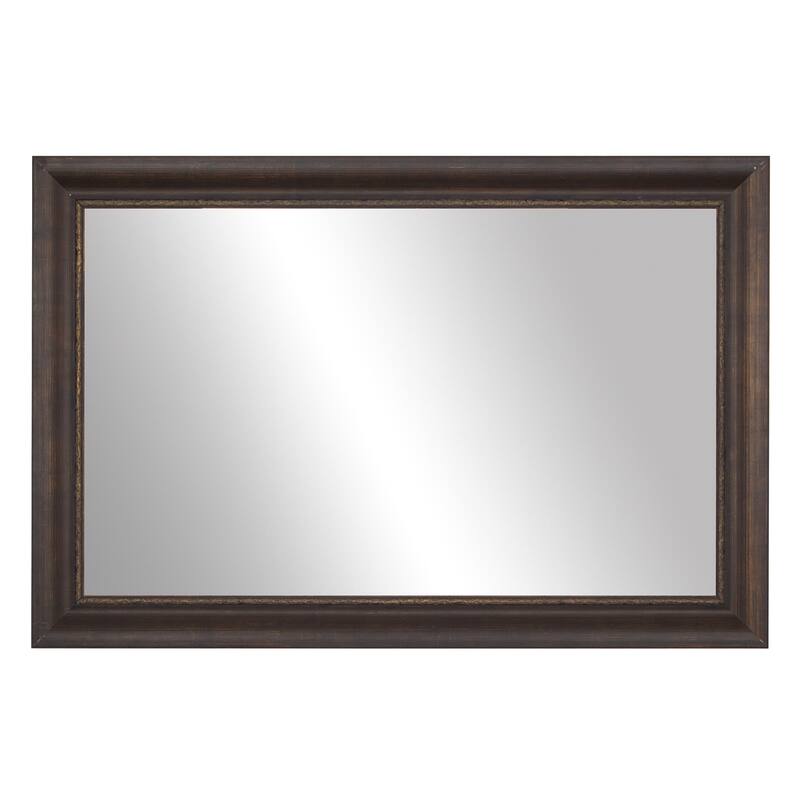 Frame My Mirror Antique Bronze Framed Vanity Mirror, Ventura Design