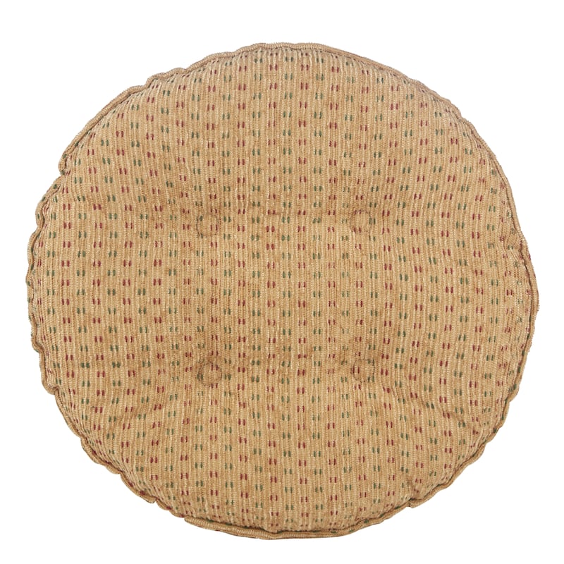 Klear Vu Raindrops Non-Slip Tufted Barstool Pad Cushion Set (Set of 4)