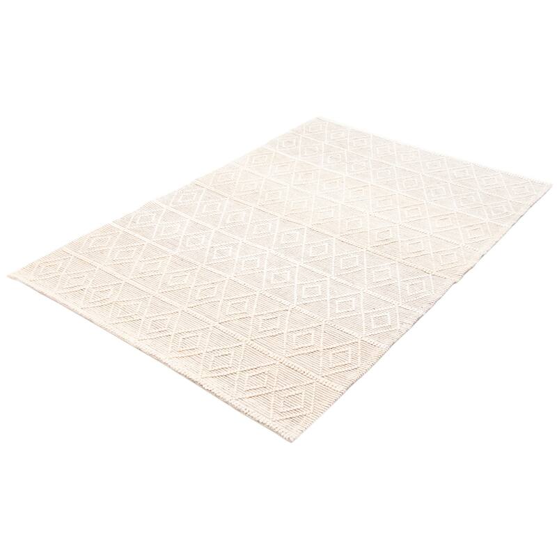 ECARPETGALLERY Braid weave Sienna Cream Wool Rug - 6'1 x 8'10