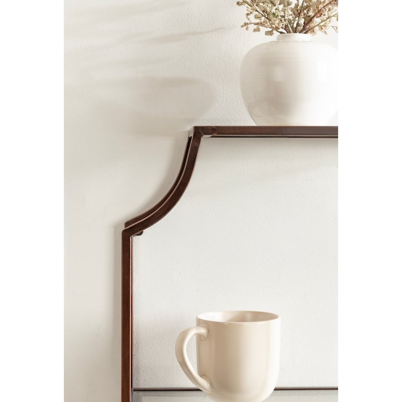 Kate and Laurel Ciel Metal Wall Shelf