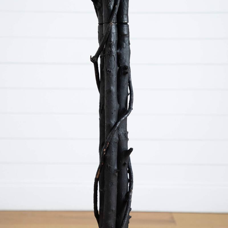 Black Maple Halloween Artificial Potted Tree - 6' - Unlit