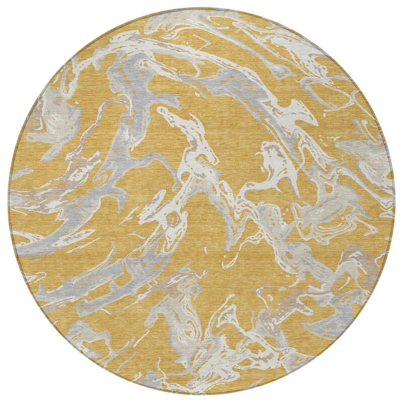 HomeRoots Abstract Transitional Rectangle Outdoor Rug