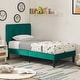 preview thumbnail 32 of 70, Kids Bed Frame, Height Adjustable Upholstered Bed, Twin Size Bed Set of 2