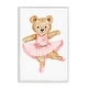 preview thumbnail 19 of 32, Stupell Ballerina Teddy Bear Framed Giclee Art Design By Amy Hall 18 x 12 - White
