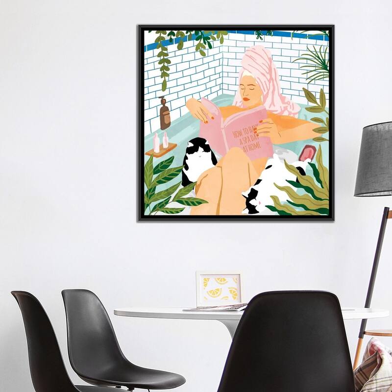 iCanvas "How To Have A Spa Day At Home" by 83 Oranges Framed