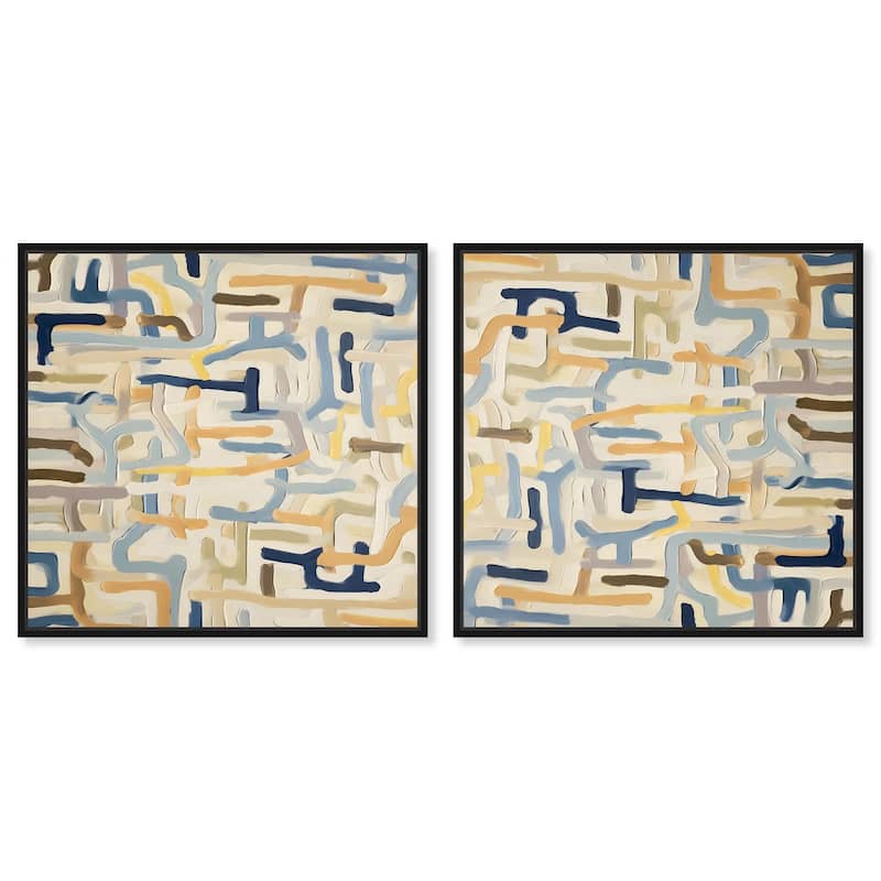 The Cutouts Canvas by Art Remedy - 20" x 30" - Silver