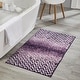 preview thumbnail 106 of 123, Better Trends 100% Micro Polyester Knitted Bathroom Rugs - Casablanca Collection with Chevron Pattern, Machine Washable Bath Mat 24" x 40" Rectangle - Purple