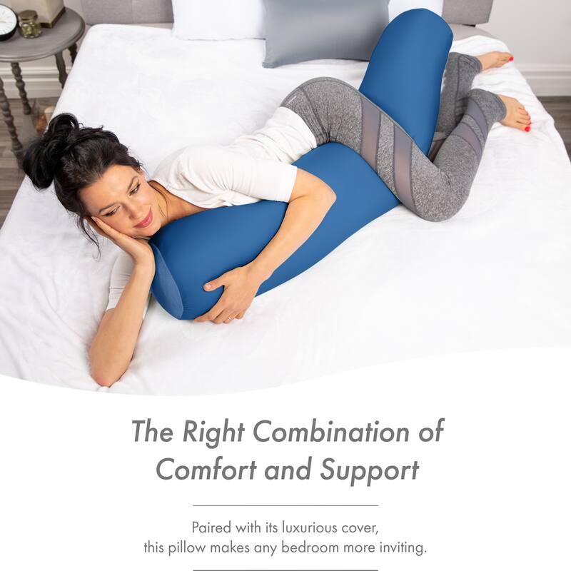 Straight Body Pillow, Premium Microbead,Side Sleeping / Pregnant Women