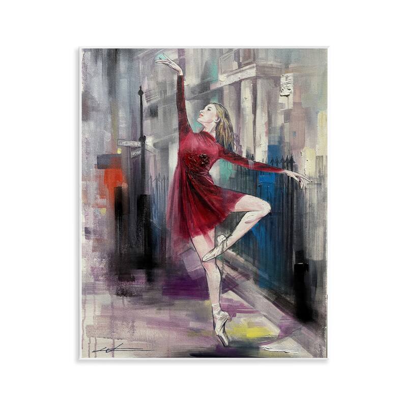 Stupell Ballet on City Street Wall Plaque Art Design By Lucille Lee - 11 x 14