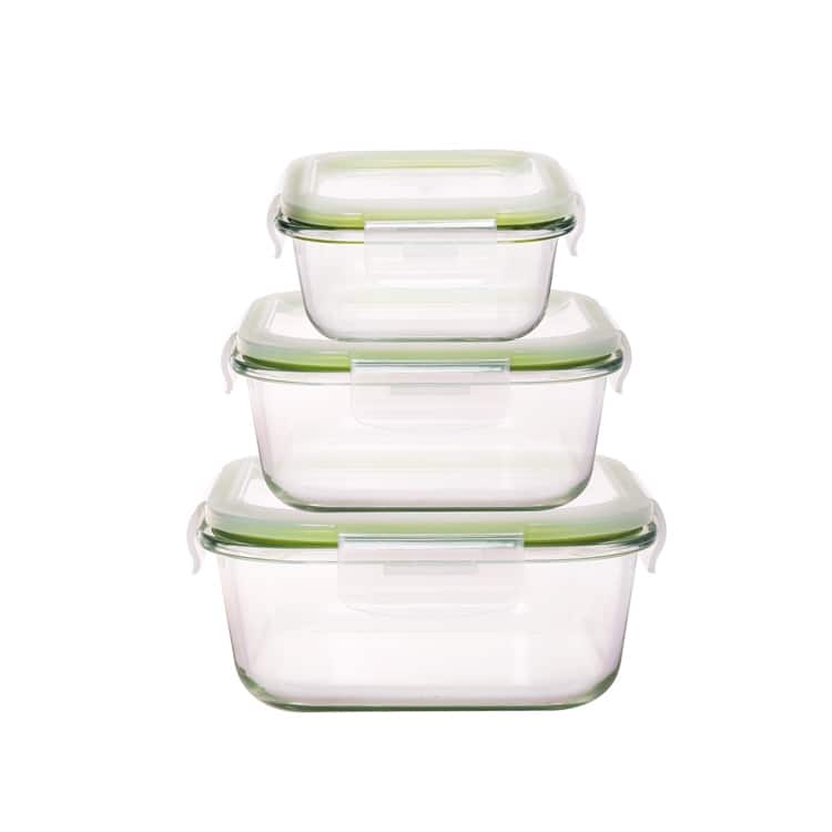 Westinghouse 6-Piece Glass Food Storage Container Set - 320 to 1520ml