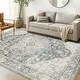 preview thumbnail 8 of 12, Bohemian Faux Cashmere Rug 8' x 10' - Grey