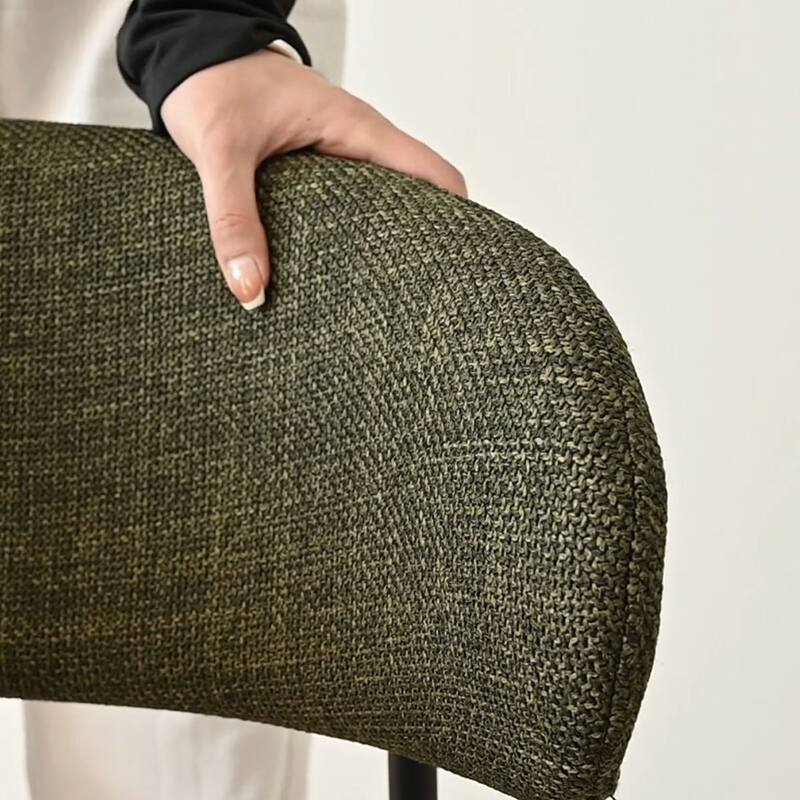 Upholstered Dining Chair With Metal Legs (Set of 2)