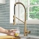 preview thumbnail 93 of 147, Kraus Bolden 2-Function 1-Handle Commercial Pulldown Kitchen Faucet KFF-1610 - 19 1/4" Height (Filter Faucet) - SFACB - Spot Free Antique Champagne Bronze