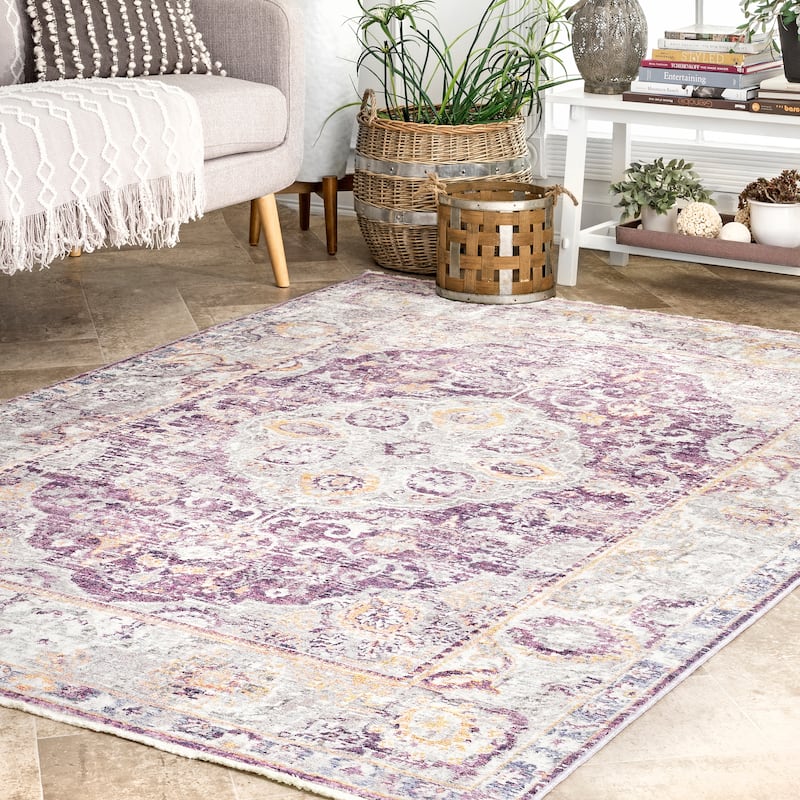 Nuloom Sky Blue Indie Fringe Area Rug