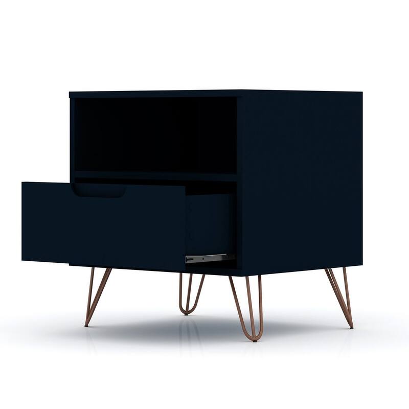 Carson Carrington Bandene Mid-century Modern 1-drawer Wood Nightstand