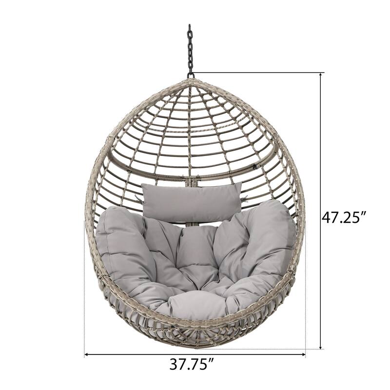 Layla Wicker Hanging Chair by Christopher Knight Home