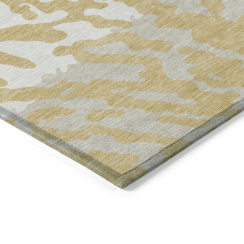 HomeRoots Animal Print Transitional Rectangle Outdoor Rug