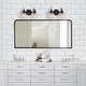 preview thumbnail 5 of 25, Olia Modern Black 3-Light Bathroom Vanity Light Minimal Globe Glass Wall Sconce